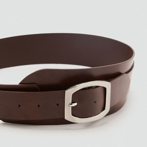 MANGO LEATHER OBI SASH BELT
